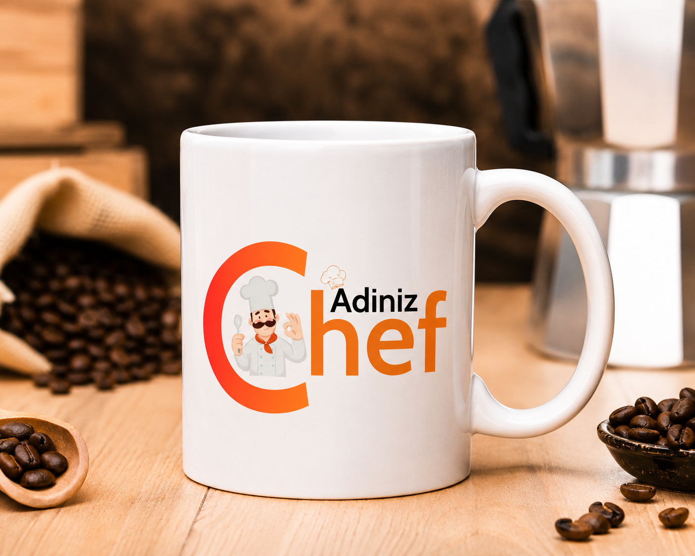 Chef Aşpaz dizaynli fincan