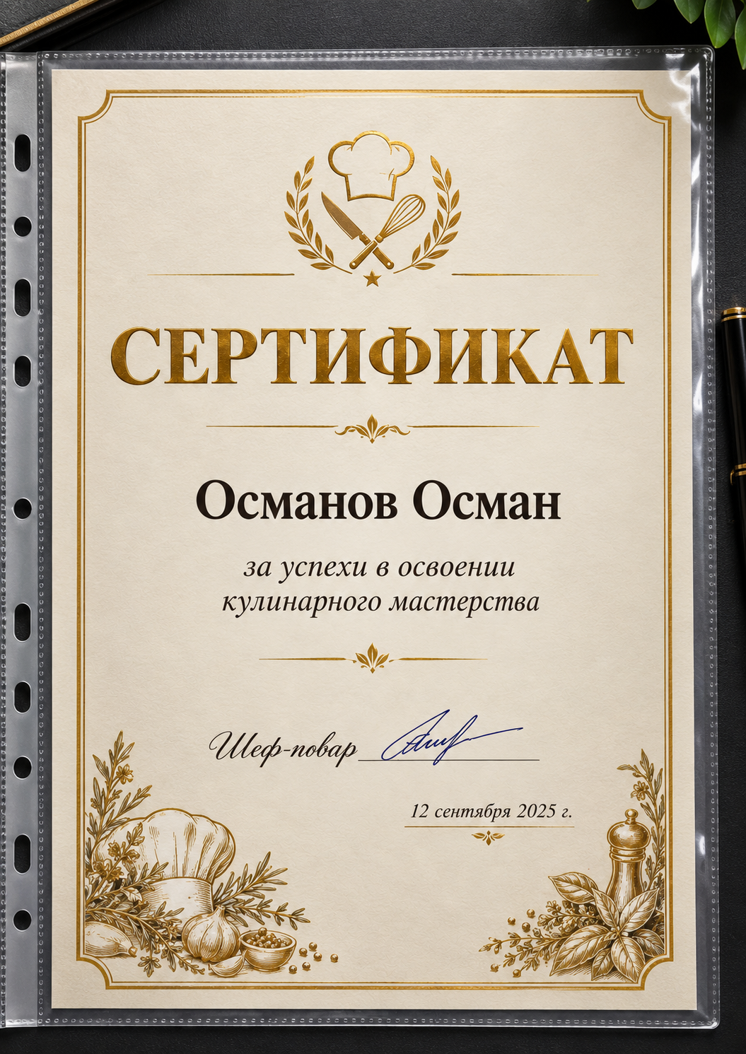 Серфивикат 2025г.