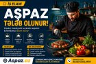 Aşpaz tələb olunur - 900 azn