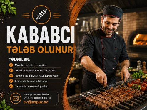 Aspaz kababci is elani - Milli kabablar