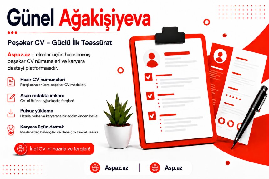 Gunel Ağakişiyeva CV