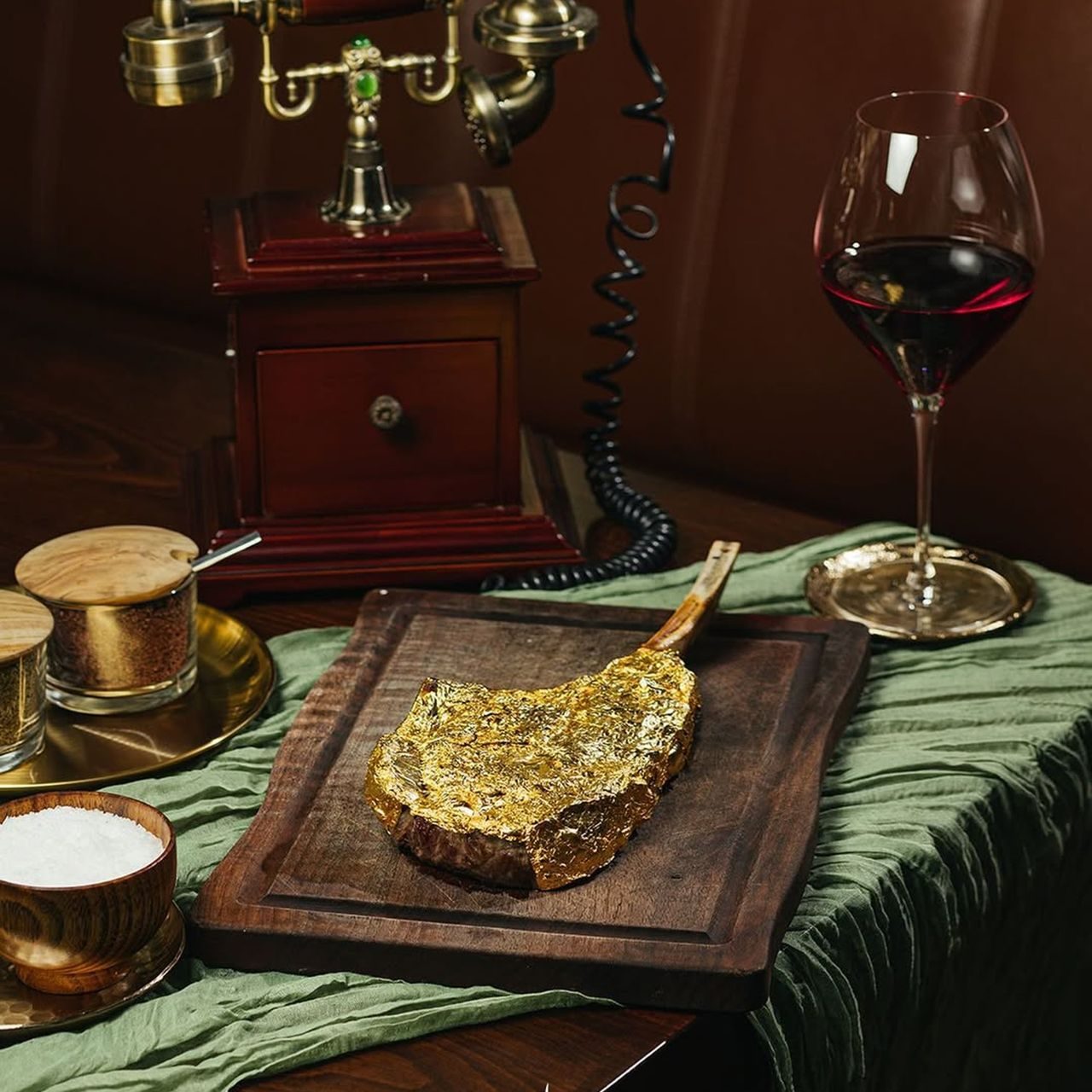 Gold Tomahawk steak